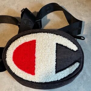 Champion Waist Pack Pouch Fanny Pack Shoulder Crossbody Bag Dark Grey